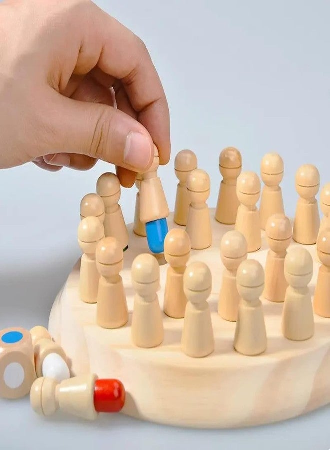 Bittern Wooden Memory Match Stick Chess Game, BLOWEST Colorful Memory Chess, Funny Block Board Game, Early Educational Toy, Brain Training Games for Kids - Image 4